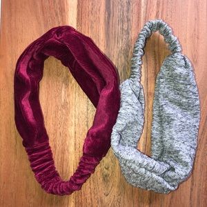 TWO (2) elastic headbands